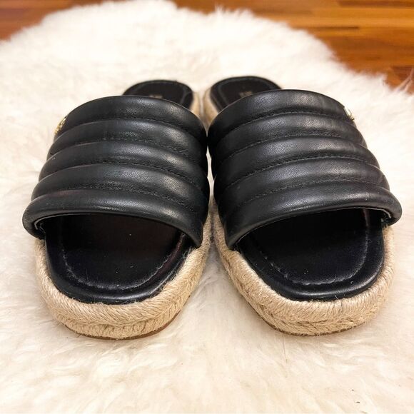 🍋 MICHAEL MICHAEL KORS • Women’s Royce Quilted Leather Slide Sandal Size 6 - Picture 4 of 8
